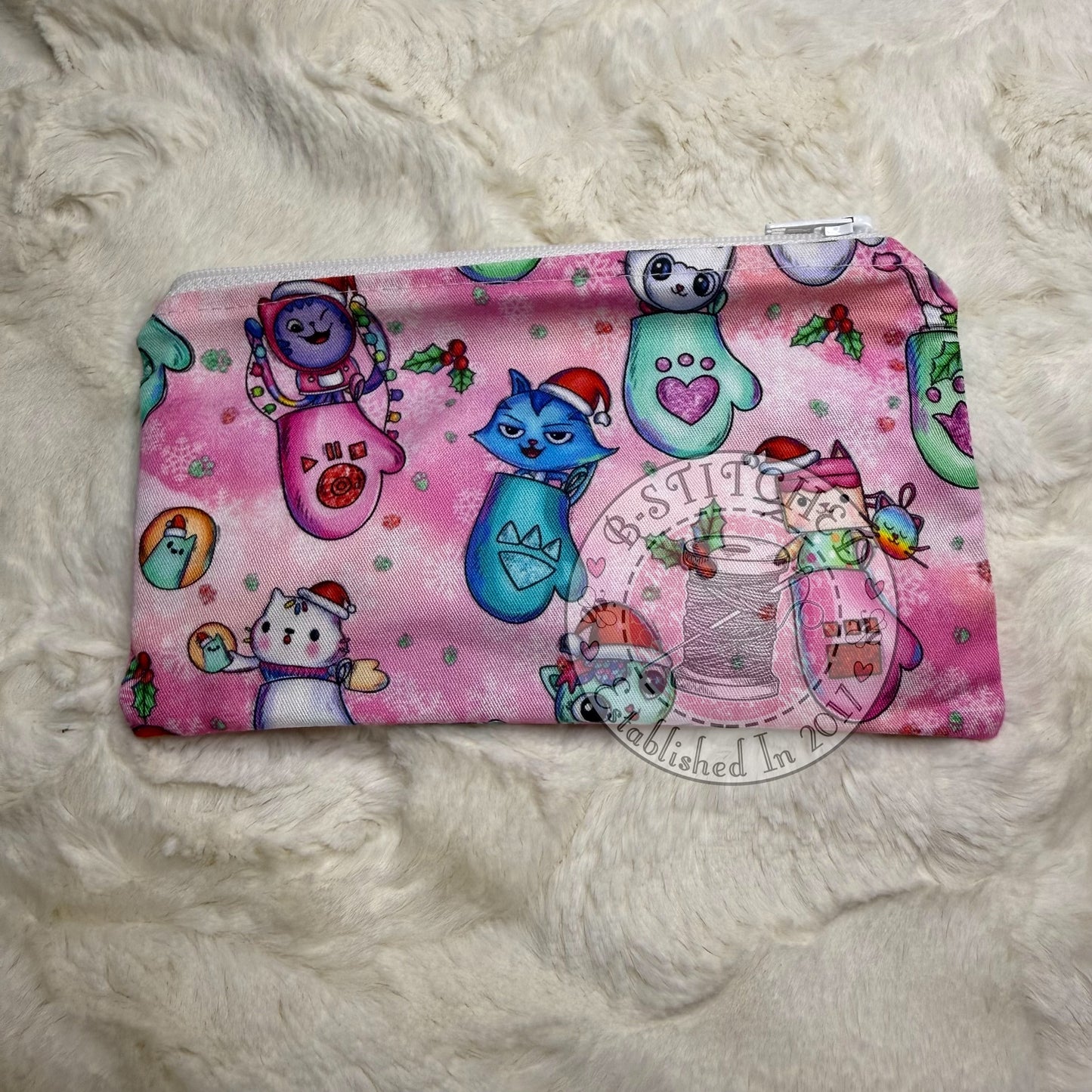 Christmas Cats Zippy Bag