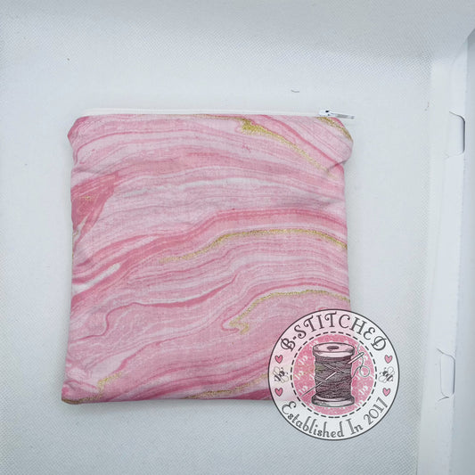 Pink Marble Sandwich Bag