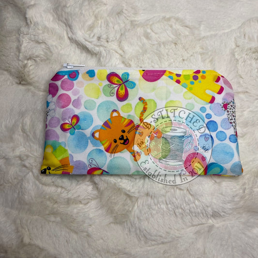 Rainbow Animals Zippy Bag